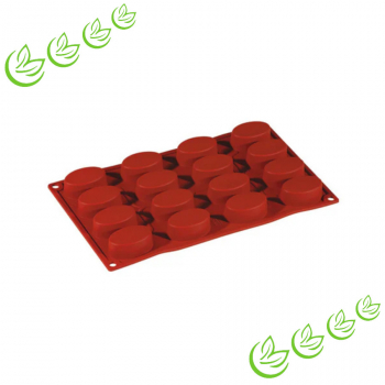 Silikonform Oval Flach XS